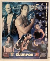 2002 WWF 7-Eleven Slurpee Poster