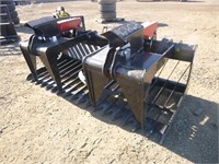 75" Skid Steer Rock Grapple Bucket