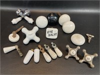 Vintage Porcelain Knobs & Pulls, Door / Faucet