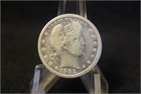 1902-D Barber Silver Quarter *Excellent Coin