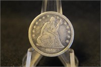 1862 Seated Liberty Silver Quarter