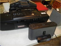 Assortment of Cassette/CD Players, Dock, Etc.