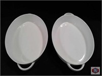 White oval dish 51