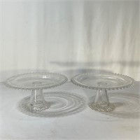 Set of Two Cake Plates