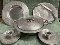 Mid-century Everlast aluminum pieces