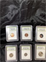 Lot of vintage graded coins