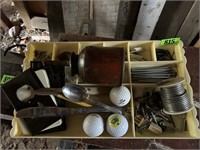 Old Oil Can, Golf Balls, Hardware