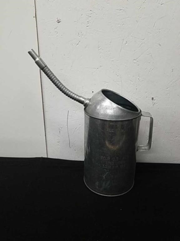 4 quart aluminum oil can