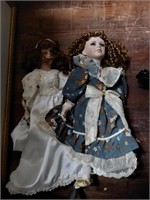 2 Porcelain Dolls