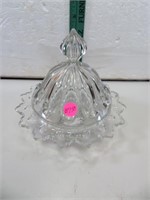 Vintage Crystal Covered Butter Dish