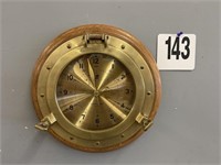 13.5" ROUND SHIP'S TIME QUARTZ CLOCK