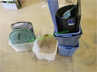Asst Plastic Totes - some with lids
