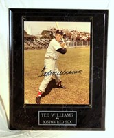 Ted Williams Autographed & Mounted Picture