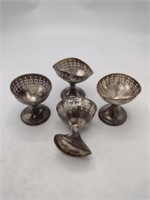 Lot of Sterling Marked Cups-Damaged TW 80.8g