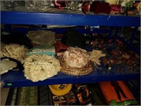 Estate lot of Hats, Metal Decor and More