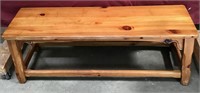 Nice Solid Knotty Pine Bench