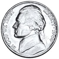 1944-P Jefferson War Nickel UNCIRCULATED