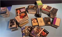 lot of mixed cassette tapes