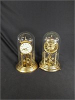 2 Anniversary Clocks with Domes
