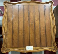 Nice large wooden scalloped edge coffee table
