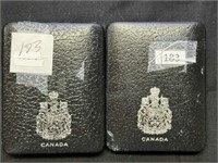 (2) 1975, 1976 Proof Silver Canada Dollar
