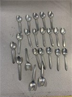 Spoons, all marked sterling. Approximately 452