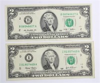 2003 & 2009 $2 NOTES