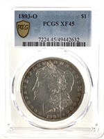 1893-O Morgan Dollar PCGS XF45