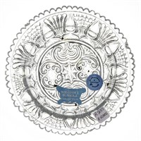 LEE/ROSE NO. 251 CUP PLATE, colorless with dark