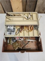 Vintage Plano Tacklebox with Misc Fishing Lures