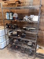 6 foot wire rack shelving system. Includes rack,