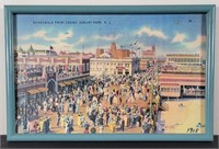 1915 Boardwalk From Casino Asbury N.J. Print