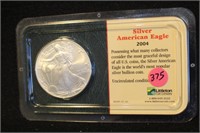 2004 1oz .999 Pure Silver Eagle