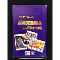 1991 Opc Baseball Full Wax Box