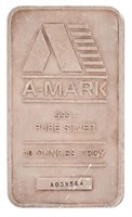 A-Mark 10 Troy Ounce .999+ Pure Silver Bar