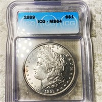 1889 Morgan Silver Dollar ICG - MS64
