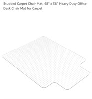 NEW 48” x 36” Desk Chair Mat for Carpet