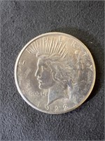 Peace 1922 S 90% Silver Dollar