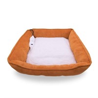 Pet Genius Heated Rectangle Pet Bed with Overheati