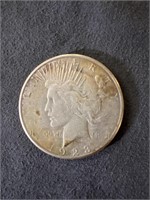 Peace 1923 S 90% Silver Dollar