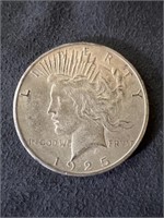 Peace 1925 S 90% Silver Dollar