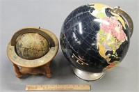 2 Vintage Globes incl Replogle
