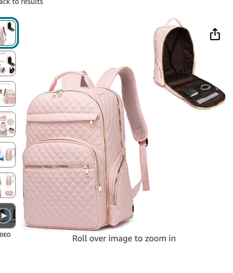 PINK Backpack for Women,