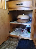 Cabinet of assorted kitchen items