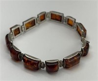925 Silver Amber Bracelet