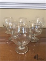 Set of Six Brandy Glasses