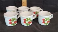 Vintage McCoy Pottery Strawberry Mugs/Teacups