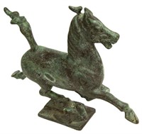 CHINESE BRONZE FLYING HORSE ON SWALLOW