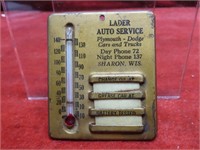 Lader Auto Service thermometer service reminder