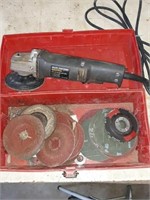 Sears Industrial 4 1/2" Grinder/Box & Assorted